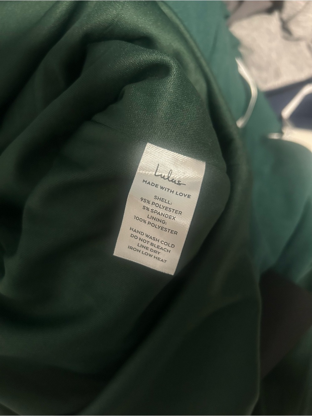 Lulus Strapless Maxi Gown Dress Women’s Medium Green Side Slit - Picture 5 of 8